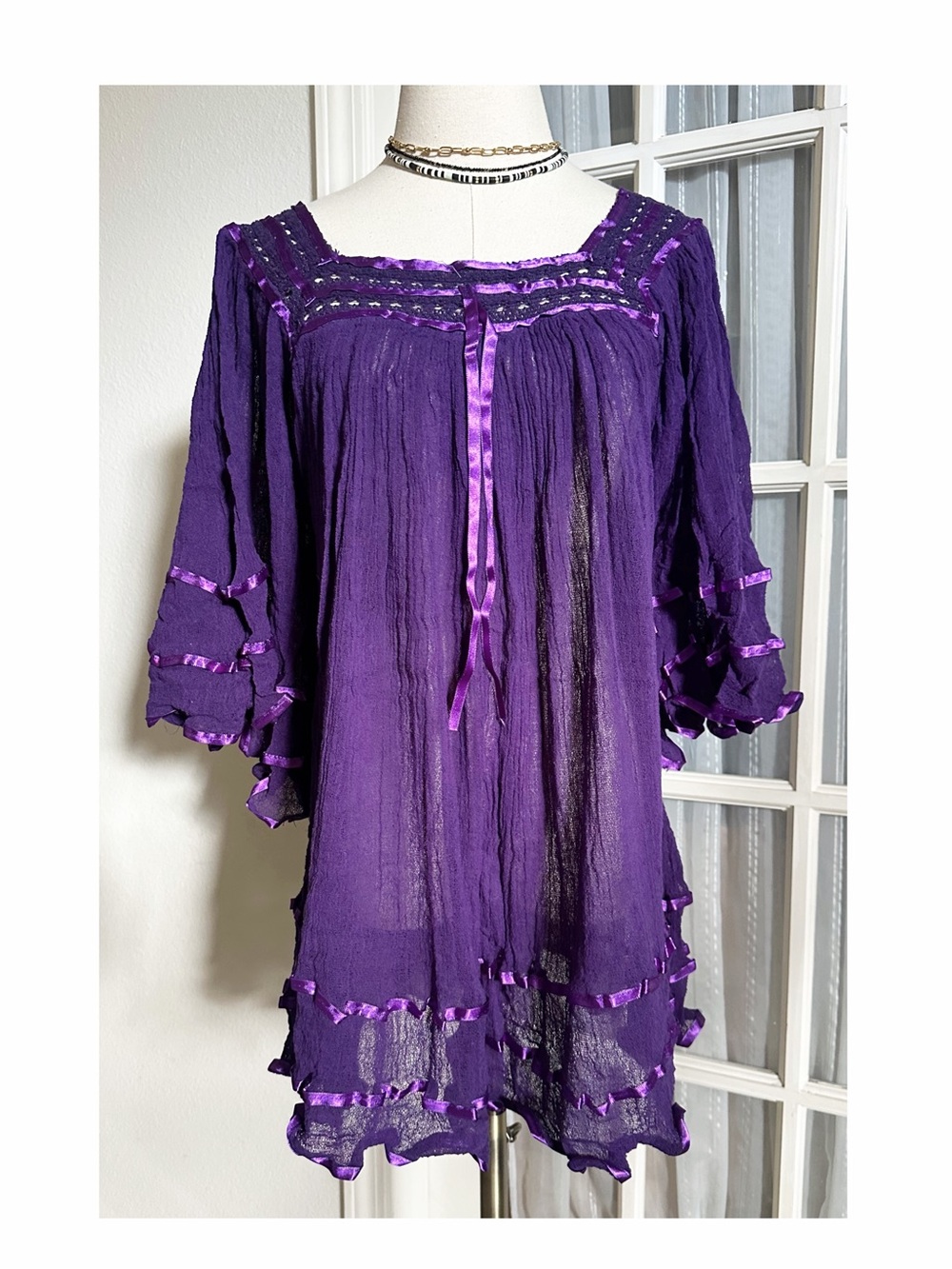 Mexican Angelita Gauze Top NEW